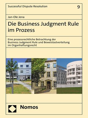 cover image of Die Business Judgment Rule im Prozess